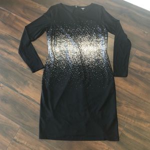 Premise Metallic Print Dress